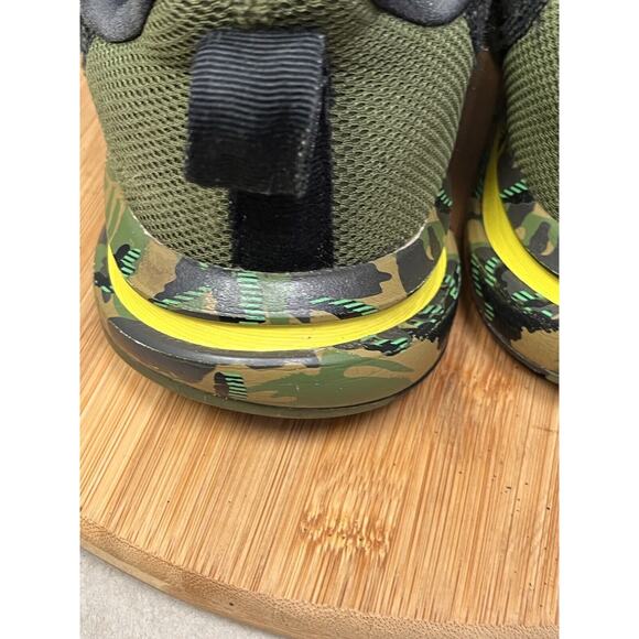 Adidas Fortarun‎ S23770 Black Running Shoes Mens 7 Sneakers Camo Green Casual - Picture 5 of 8